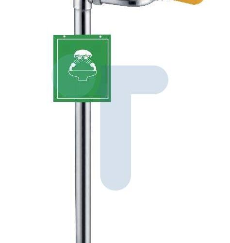 Lavage d’urgence pour les yeux monté au sol